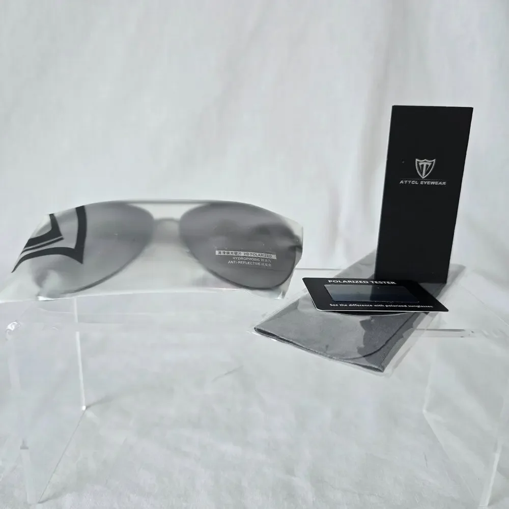 ATTCL HD Polarized Hydrophobic Anti-Reflective Sunglasses Gray-Gradient Fishing